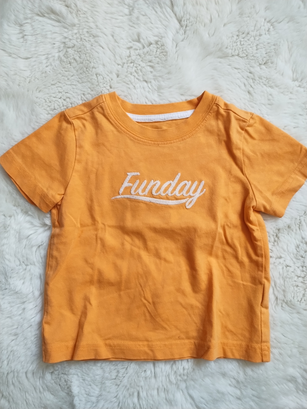 Janie and Jack Orange 'Funday' Short Sleeve Tee
